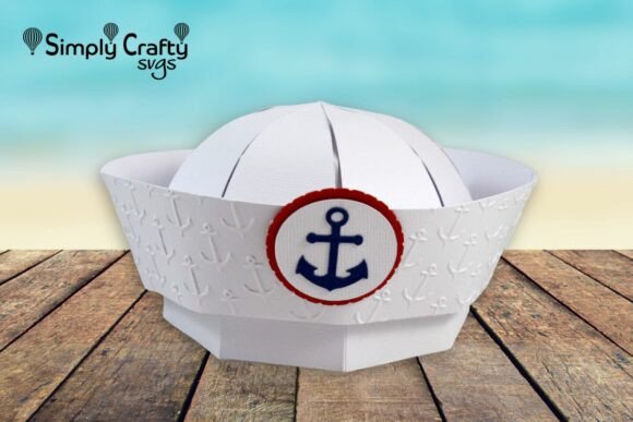 3D Sailor Hat SVG for Bold Branding and Patriotic Visuals