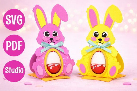 3D SVG Easter Bunny: Adorable Design for Festive Branding