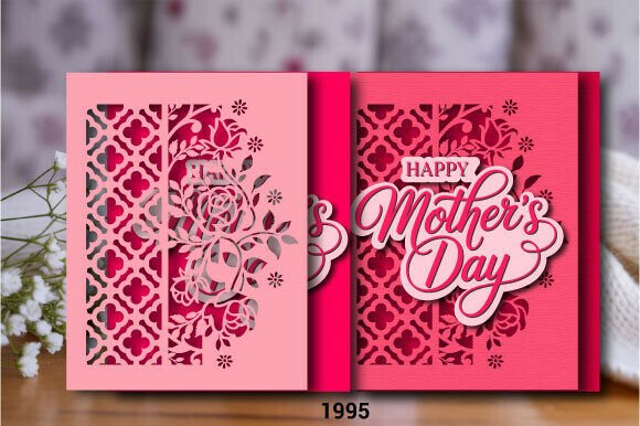 3D SVG Mother’s Day Card Design for Editorial & Web Publishing