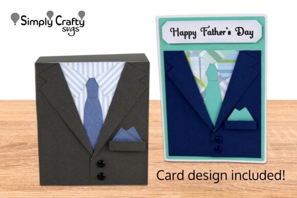 3D SVG Suit Box Design for Father’s Day Branding