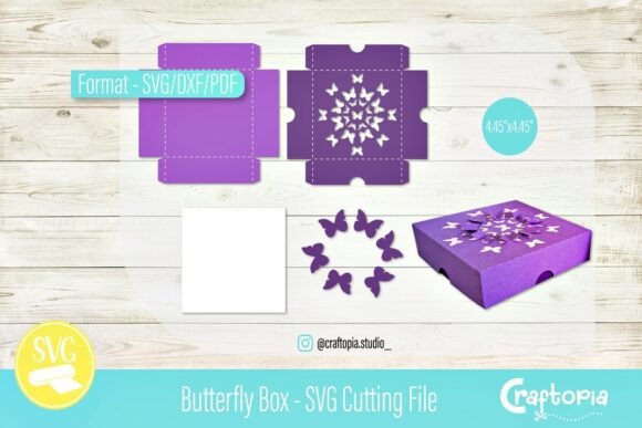Butterfly Box 3D SVG for Gift Boxes – A Delicate Touch for Handmade Celebrations