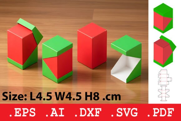 Elegant 3D SVG Box Template for Modern Local Branding