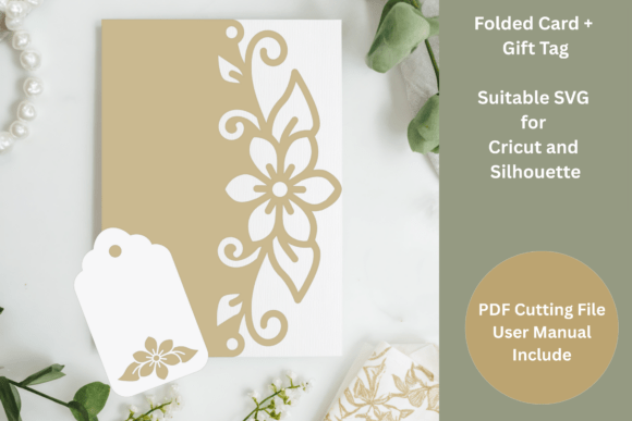 Gift Tag Greeting Card SVG Templates