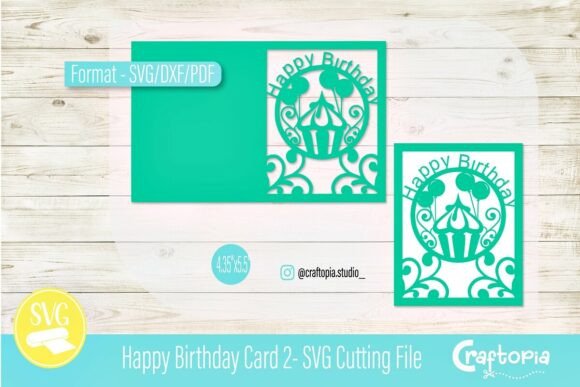 Happy Birthday Card 2 – 3D SVG for Greeting Card Designs That Pop