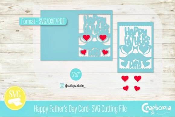 Happy Father’s Day Card – 3D SVG for Festive Branding