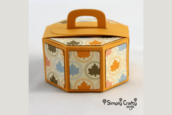 Octagon Box with Handle SVG: A 3D SVG Gift Box for Creative Content Publishing