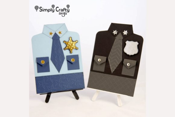Police Uniform Card 3D SVG for Graduation Campaigns Reviewed