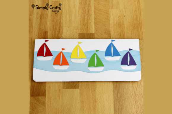 Rainbow Sailboats Card SVG: A 3D Design for Birthdays and Beyond