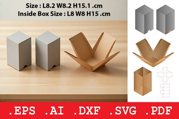 Rectangular Exploding Box with Sleeve: A 3D SVG Object for Dynamic Editorial Design