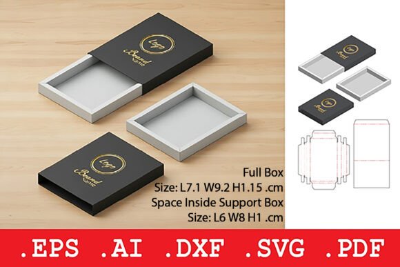 Rectangular Sliding Tray Retail Box: A 3D SVG Packaging Solution for Objects-Oriented Design Projects