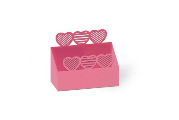 Striped Cutout Hearts Tray Favour Box – A Versatile 3D SVG for Gift Boxes & Handmade Business Projects