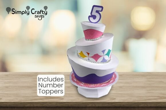 Topsy Turvy Cake 3D SVG for Birthdays