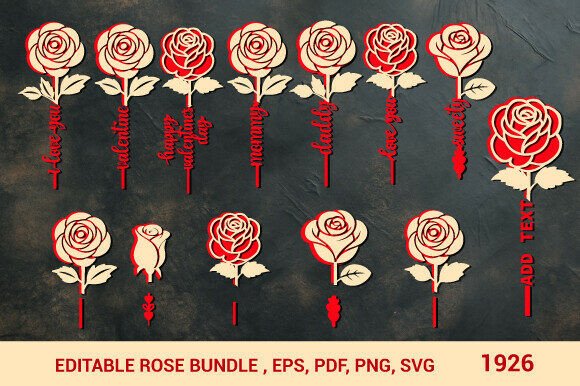 Valentine's 3D SVG Roses: A Romantic Touch for Local Business Branding